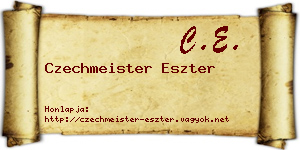 Czechmeister Eszter névjegykártya